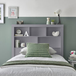 Bedmaster Oscar Grey Wooden Bookcase Ottoman Storage Bed And Neptune Spring Mattress - thumbnail 5