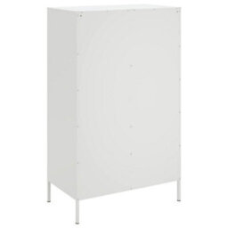 Berkfield Highboard White 68X39X113 Cm Steel - thumbnail 8