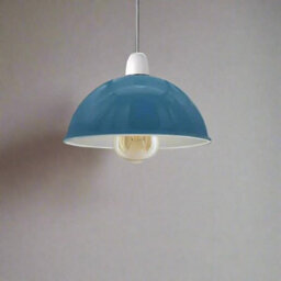 2Pack Cyan Blue Lamp Shades With White Inner Light Shade Ceiling Modern Pendant Lampshades For Ceiling Lights Living Room - thumbnail 4