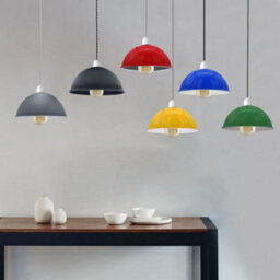 2Pack Cyan Blue Lamp Shades With White Inner Light Shade Ceiling Modern Pendant Lampshades For Ceiling Lights Living Room - thumbnail 5