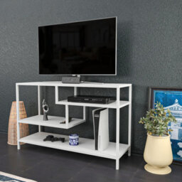 Decorotika Robins Tv Stand Tv Unit Tv Cabinet For Tvs Up To 55 Inches White - thumbnail 2