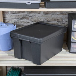 Wham Black Recycled Plastic 16L Storage Box - thumbnail 6