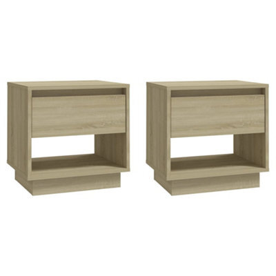 Vidaxl Bedside Cabinets 2 Pcs Sonoma Oak 45X34X44 Cm Engineered Wood - image 1