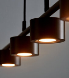Nordlux Clyde Indoor Dining Kitchen Metal Pendant Ceiling Light In Black (Diam) 8.5Cm - thumbnail 3