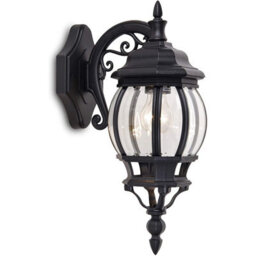 CGC Lighting Cgc Alexa Black Vintage Lantern Outdoor Wall Light - thumbnail 2