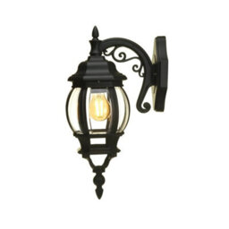 CGC Lighting Cgc Alexa Black Vintage Lantern Outdoor Wall Light - thumbnail 3