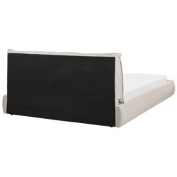 Beliani Bed Fabric Vinay 160 X 200 Cm (Eu King Size) Beige - thumbnail 5
