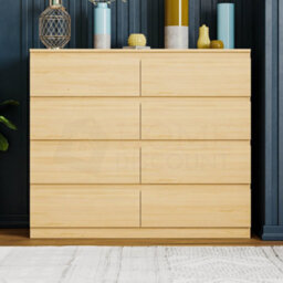 Lassic Vida Designs Denver Pine 8 Drawer Chest (H)955mm (W)1200mm (D)400mm) - thumbnail 3