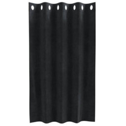 Berkfield Modern Blackout Curtains With Eyelets 2 Pcs Black Velvet - thumbnail 4