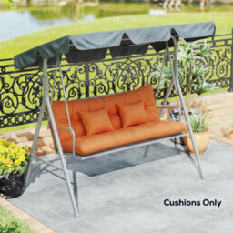 Outsunny Outdoor Seat Cushions Back Cushion With 2 Pillows, Seat Pads - thumbnail 8