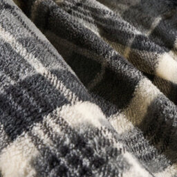 OHS Tartan Check Teddy Fleece Thermal Duvet Cover Bedding Set - thumbnail 3