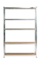 Rhino Racking 2 Bays - 180 X 120 X 40Cm - Galvanised - 5 Tier Boltless Heavy Duty Garage Shelving Unit - 1000Kg Load Weight - thumbnail 3