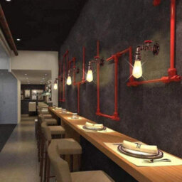 Wall Light Industrial Unique Tap Wall Lights Waterpipe Wall Lamps - thumbnail 3