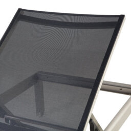 Beliani Sun Lounger Fossato Reclining Metal Black - thumbnail 7