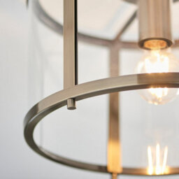 Luminosa Hopton Decorative Flush Ceiling Lamp Antique Brass - thumbnail 4