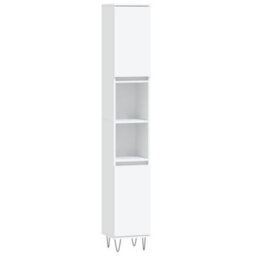 Berkfield 3 Piece Bathroom Furniture Set White Engineered Wood - thumbnail 5