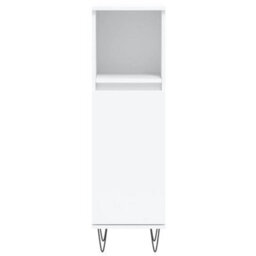 Berkfield 3 Piece Bathroom Furniture Set White Engineered Wood - thumbnail 8
