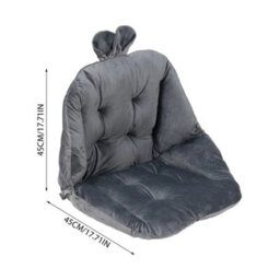 Dark Grey & Light Grey High Back Chair Cushion Seat Pad Garden Outdoor Patio Office Bench Chair Padded - thumbnail 2