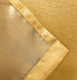 Enhanced Living Vogue Ochre 90 X 90 Inch (229X229Cm) Eyelet Thermal Noise Reducing Dim Out Curtains (Pair) - thumbnail 5