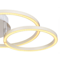 Luminosa Lighting Luminosa Kendy Integrated Led Semi Flush Ceiling Light Nickel Matt 3X Led 3000K - thumbnail 5