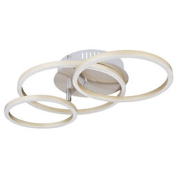 Luminosa Lighting Luminosa Kendy Integrated Led Semi Flush Ceiling Light Nickel Matt 3X Led 3000K - thumbnail 2