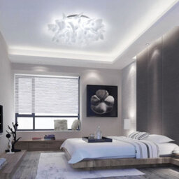 Thehotsale 30W Led Pvc Dandelion-Shaped Shade Ceiling Light 53 Cm Dia, White Light - thumbnail 5