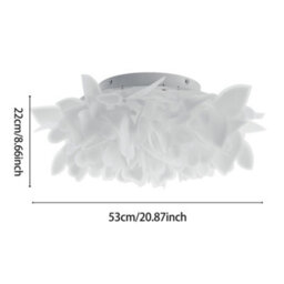 Thehotsale 30W Led Pvc Dandelion-Shaped Shade Ceiling Light 53 Cm Dia, White Light - thumbnail 9