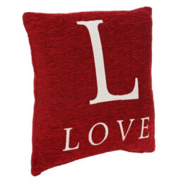Orsina Words 'love' Red Cushion - thumbnail 2