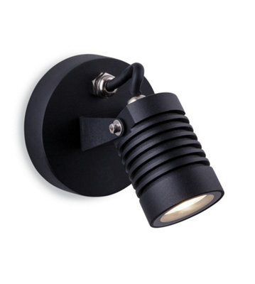 Luminosa Lighting Luminosa Veron Outdoor Integrated Led Spotlight Black Ip65