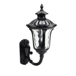 Living And Home Traditional Textured Indoor Outdoor Lantern Wall Light - thumbnail 5