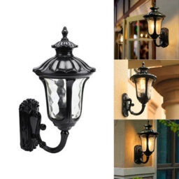 Living And Home Traditional Textured Indoor Outdoor Lantern Wall Light - thumbnail 1