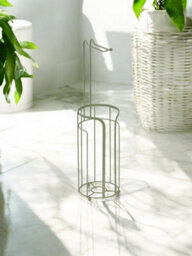 Showerdrape Sage Green Bathroom Accessory Set Toilet Roll Holder And Toilet Brush - thumbnail 2