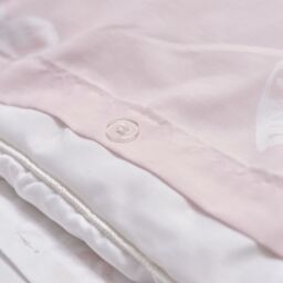 Squiggle Heart Pink & White Single Duvet Cover & Pillow Case Set - thumbnail 4