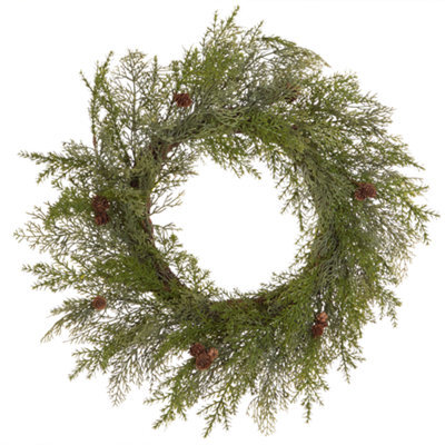 Beliani Christmas Wreath Panrun Green 70 Cm - image 1