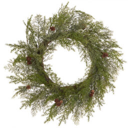 Beliani Christmas Wreath Panrun Green 70 Cm - thumbnail 1