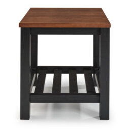 Mercers Furniture Cottage Black Painted Pine Lamp Table Wooden With Storage Shelf 60H X 50W X 50D Cm - thumbnail 5