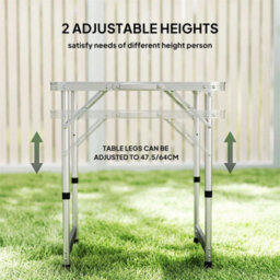 Aluminium Camping Table Portable Folding Picnic Outdoor - thumbnail 3