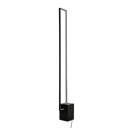 Living And Home Metal Rectangular Led Floor Lamp Floor Light With Black Base Height 129Cm - thumbnail 6