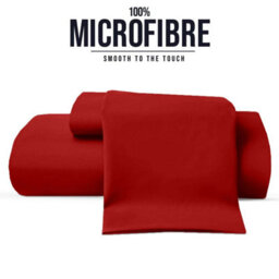 Bedlooms Single Fitted Sheet 25Cm Extra Deep - Soft Microfiber Deep Pocket Elasticated Bed Fitted Sheets Red, 91X190 Cm - thumbnail 8