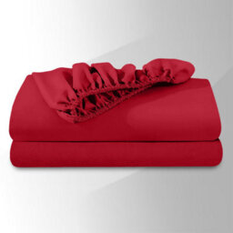 Bedlooms Single Fitted Sheet 25Cm Extra Deep - Soft Microfiber Deep Pocket Elasticated Bed Fitted Sheets Red, 91X190 Cm - thumbnail 6