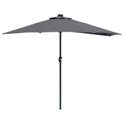 Berkfield Modern Garden Parasol Anthracite Large Fabric - thumbnail 1