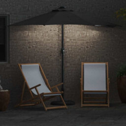 Berkfield Modern Garden Parasol Anthracite Large Fabric - thumbnail 4