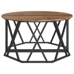 Berkfield Coffee Table - Vintage Style, 80X80X42 Cm, Made Of Engineered Wood - thumbnail 7