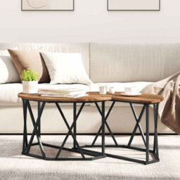 Berkfield Coffee Table - Vintage Style, 80X80X42 Cm, Made Of Engineered Wood - thumbnail 4