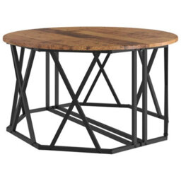 Berkfield Coffee Table - Vintage Style, 80X80X42 Cm, Made Of Engineered Wood - thumbnail 5
