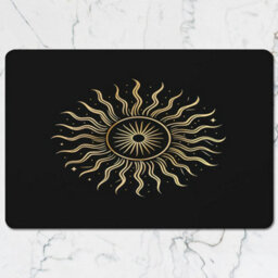 Benjamin Tate Design Sunburst Gold Placemats And Coasters Set, Gilded Collection, Limited Edition For Luxury Tables And Entertaining - thumbnail 2