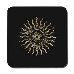 Benjamin Tate Design Sunburst Gold Placemats And Coasters Set, Gilded Collection, Limited Edition For Luxury Tables And Entertaining - thumbnail 3