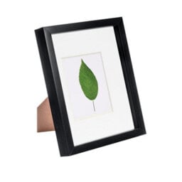 "Nicola Spring 3D Box Photo Frame - 8 X 10"" With 4 X 6"" Mount - Black/white" - thumbnail 1