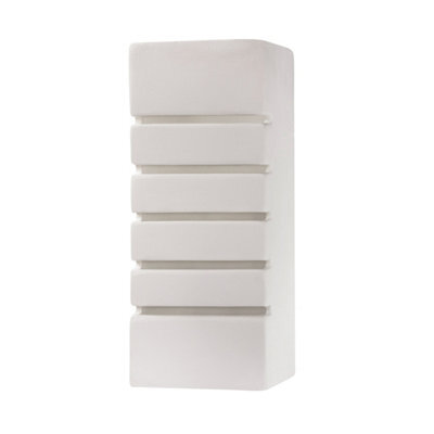 Luminosa Lighting Luminosa 1 Light Ceramic Flush Wall Light White, E27 - image 1