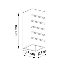 Luminosa Lighting Luminosa 1 Light Ceramic Flush Wall Light White, E27 - thumbnail 5